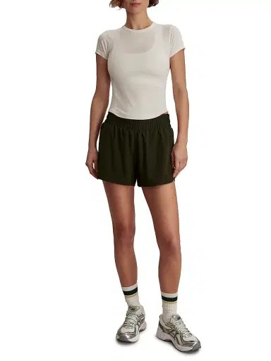 Varley Women's Casper Seamless Crewneck T-Shirt - White | Thumbnail 2 Varley Women's Casper Seamless Crewneck T-Shirt - White | Thumbnail 2