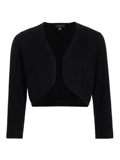 Saks Fifth Avenue Women's COLLECTION Cashmere Cropped Open Bolero Cardigan - Black - Size XL | Thumbnail 1 Saks Fifth Avenue Women's COLLECTION Cashmere Cropped Open Bolero Cardigan - Black - Size XL | Thumbnail 1