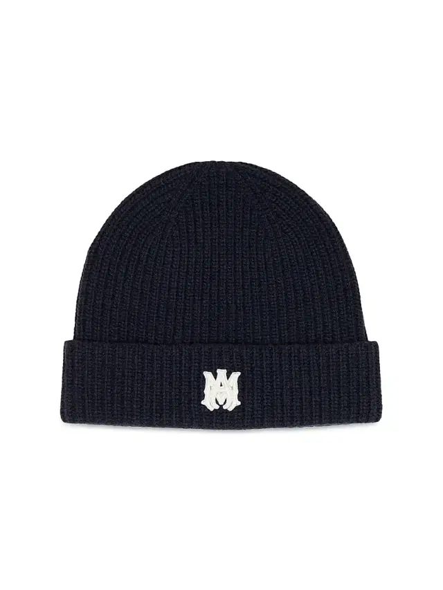 Men's Logo Virgin Wool Beanie - Midnight Blue Men's Logo Virgin Wool Beanie - Midnight Blue