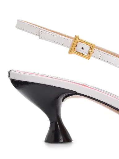 Thom Browne Women's Point-Toe Slingback Kitten Heels | Thumbnail 5 Thom Browne Women's Point-Toe Slingback Kitten Heels | Thumbnail 5