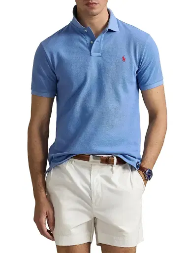 Polo Ralph Lauren Men's Classic-Fit Mesh Polo Shirt - Campus Blue - Size XXL | Thumbnail 3 Polo Ralph Lauren Men's Classic-Fit Mesh Polo Shirt - Campus Blue - Size XXL | Thumbnail 3