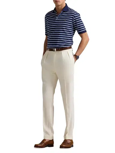 Polo Ralph Lauren Men's Classic-Fit Striped Soft Cotton Polo Shirt - Refined Navy Multi - Size XXL | Thumbnail 2 Polo Ralph Lauren Men's Classic-Fit Striped Soft Cotton Polo Shirt - Refined Navy Multi - Size XXL | Thumbnail 2