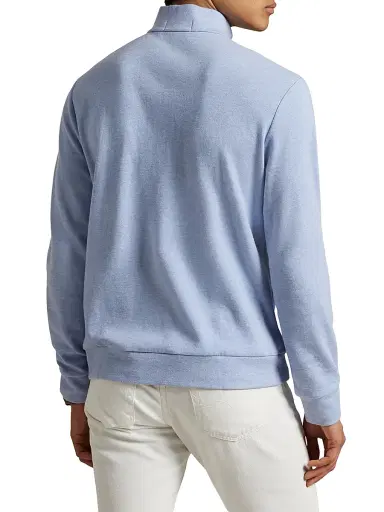 Polo Ralph Lauren Men's Double-Knit Jacquard Quarter-Zip Sweater - Isle Heather Nevis - Size XXL | Thumbnail 4 Polo Ralph Lauren Men's Double-Knit Jacquard Quarter-Zip Sweater - Isle Heather Nevis - Size XXL | Thumbnail 4