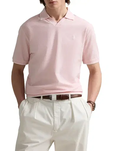 Polo Ralph Lauren Men's Jacquard Mesh Cotton Polo Shirt | Thumbnail 3 Polo Ralph Lauren Men's Jacquard Mesh Cotton Polo Shirt | Thumbnail 3