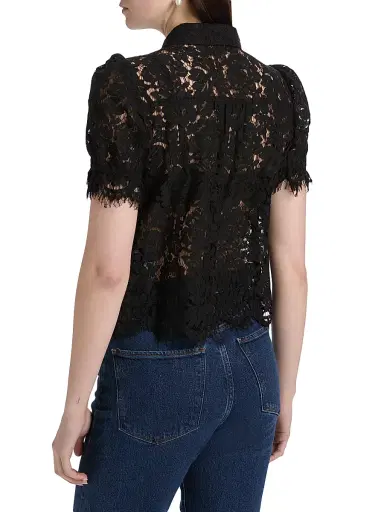Generation Love Women's Mina Lace Button-Front Top - Black | Thumbnail 5 Generation Love Women's Mina Lace Button-Front Top - Black | Thumbnail 5