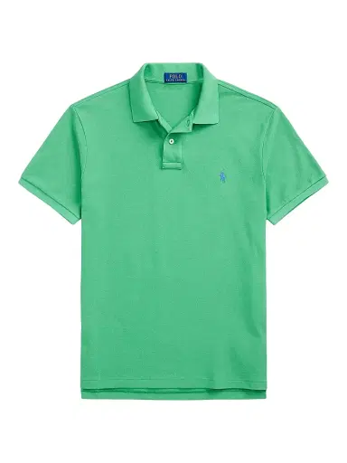 Polo Ralph Lauren Men's Custom-Slim-Fit Mesh Polo Shirt - Raft Green - Size XXL | Thumbnail 1 Polo Ralph Lauren Men's Custom-Slim-Fit Mesh Polo Shirt - Raft Green - Size XXL | Thumbnail 1