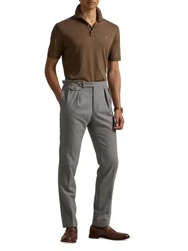 Polo Ralph Lauren Men's Classic-Fit Soft Cotton Polo Shirt - Cedar Heather | Thumbnail 2 Polo Ralph Lauren Men's Classic-Fit Soft Cotton Polo Shirt - Cedar Heather | Thumbnail 2