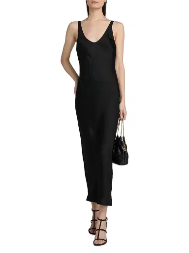 L'AGENCE Women's Akiya Tank Dress - Black | Thumbnail 3 L'AGENCE Women's Akiya Tank Dress - Black | Thumbnail 3