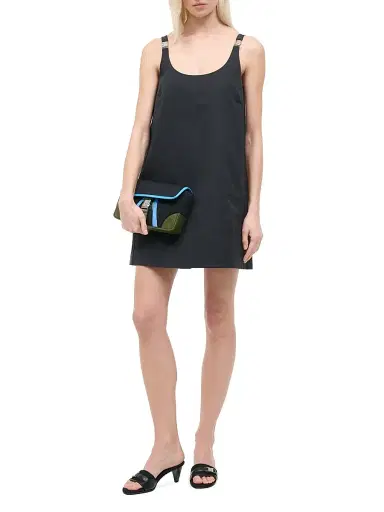 Staud Women's Glade Cotton-Blend Minidress - Black | Thumbnail 2 Staud Women's Glade Cotton-Blend Minidress - Black | Thumbnail 2