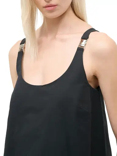 Staud Women's Glade Cotton-Blend Minidress - Black | Thumbnail 6 Staud Women's Glade Cotton-Blend Minidress - Black | Thumbnail 6