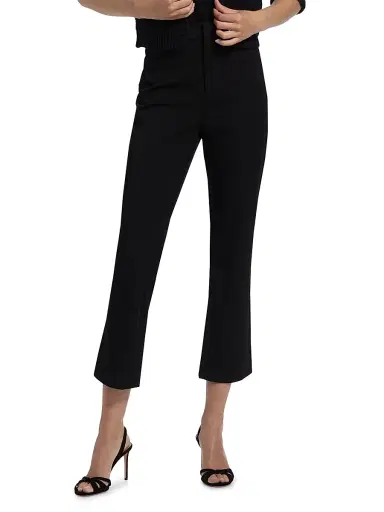 L'AGENCE Women's Ketra Baby Bootcut Crop Trousers - Black | Thumbnail 3 L'AGENCE Women's Ketra Baby Bootcut Crop Trousers - Black | Thumbnail 3