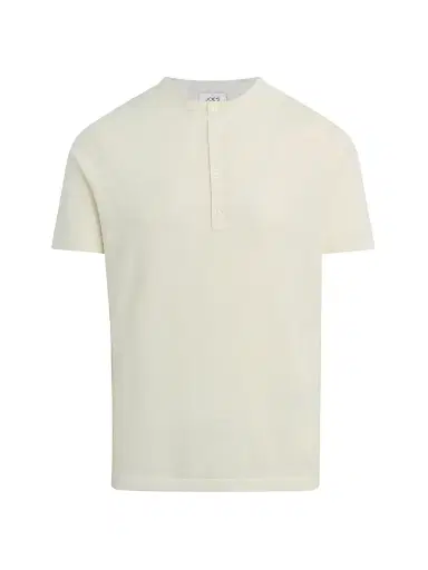 Joe's Jeans Men's Cotton-Linen Henley - Egret | Thumbnail 1 Joe's Jeans Men's Cotton-Linen Henley - Egret | Thumbnail 1