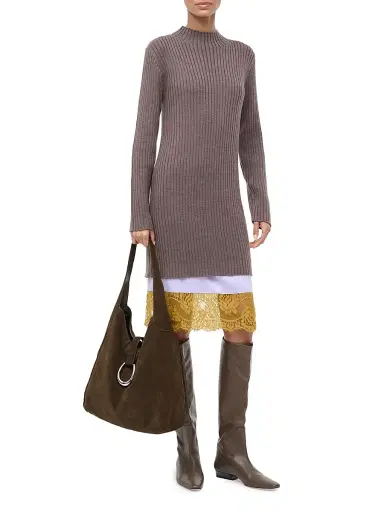 Staud Women's Willow Layered Sweaterdress | Thumbnail 2 Staud Women's Willow Layered Sweaterdress | Thumbnail 2