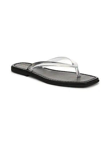 Veronica Beard Women's Clea Jelly Flip-Flops - Clear | Thumbnail 2 Veronica Beard Women's Clea Jelly Flip-Flops - Clear | Thumbnail 2