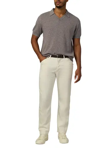 Joe's Jeans Men's Johnny Honeycomb Knit Polo Shirt - Mink | Thumbnail 2 Joe's Jeans Men's Johnny Honeycomb Knit Polo Shirt - Mink | Thumbnail 2