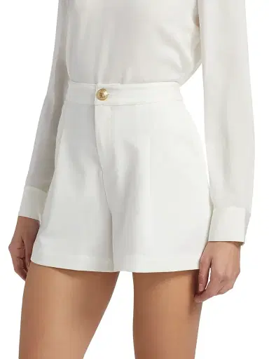 L'AGENCE Women's Saige Safari Shorts - White | Thumbnail 4 L'AGENCE Women's Saige Safari Shorts - White | Thumbnail 4