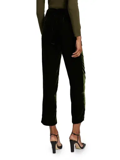 L'Agence Women's Rebel Tapered Velvet Trousers | Thumbnail 5 L'Agence Women's Rebel Tapered Velvet Trousers | Thumbnail 5