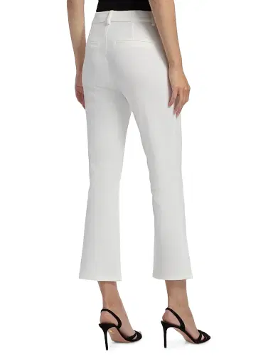 L'AGENCE Women's Ketra Baby Bootcut Crop Trousers - White | Thumbnail 5 L'AGENCE Women's Ketra Baby Bootcut Crop Trousers - White | Thumbnail 5