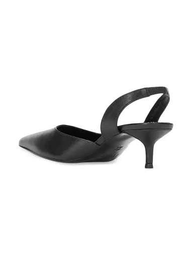 Staud Women's Sebastian 40MM Leather Slingback Pumps - Black - Size 9 | Thumbnail 3 Staud Women's Sebastian 40MM Leather Slingback Pumps - Black - Size 9 | Thumbnail 3