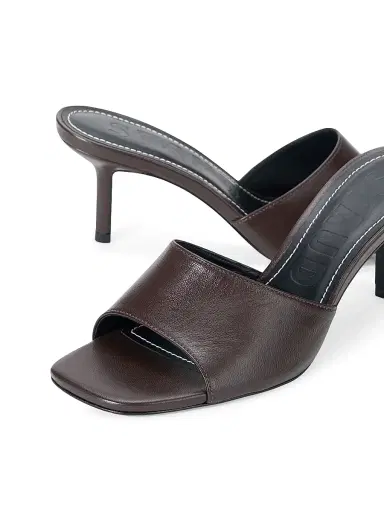Staud Women's Bea 65MM Leather Mules - Espresso - Size 11 | Thumbnail 5 Staud Women's Bea 65MM Leather Mules - Espresso - Size 11 | Thumbnail 5