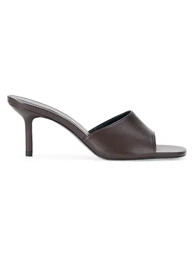 Staud Women's Bea 65MM Leather Mules - Espresso - Size 11 | Thumbnail 1 Staud Women's Bea 65MM Leather Mules - Espresso - Size 11 | Thumbnail 1