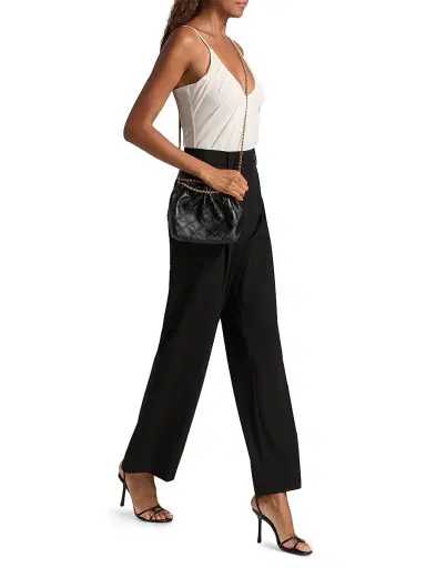 L'Agence Women's Gelina Rusched Bodysuit - Vintage White - Size XXL | Thumbnail 2 L'Agence Women's Gelina Rusched Bodysuit - Vintage White - Size XXL | Thumbnail 2