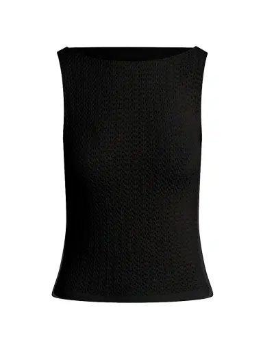 Joe's Jeans Women's Crochet Boatneck Tank | Thumbnail 1 Joe's Jeans Women's Crochet Boatneck Tank | Thumbnail 1