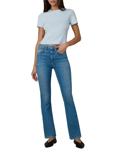 Joe's Jeans Women's The Baby Cotton-Blend T-Shirt - Powder Blue | Thumbnail 2 Joe's Jeans Women's The Baby Cotton-Blend T-Shirt - Powder Blue | Thumbnail 2