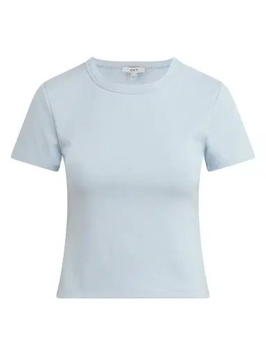 Joe's Jeans Women's The Baby Cotton-Blend T-Shirt - Powder Blue | Thumbnail 1 Joe's Jeans Women's The Baby Cotton-Blend T-Shirt - Powder Blue | Thumbnail 1