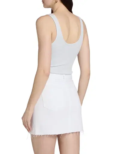 L'Agence Women's Nica Scoopneck Rib-Knit Bodysuit - Pale Mist Blue - Size XL | Thumbnail 5 L'Agence Women's Nica Scoopneck Rib-Knit Bodysuit - Pale Mist Blue - Size XL | Thumbnail 5