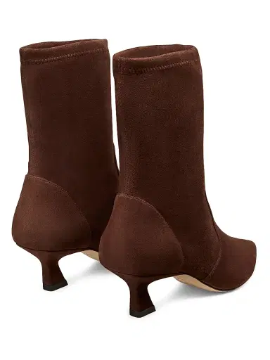 Stuart Weitzman Women's Vinnie 50MM Suede Ankle Boots - Walnut - Size 9.5 | Thumbnail 3 Stuart Weitzman Women's Vinnie 50MM Suede Ankle Boots - Walnut - Size 9.5 | Thumbnail 3