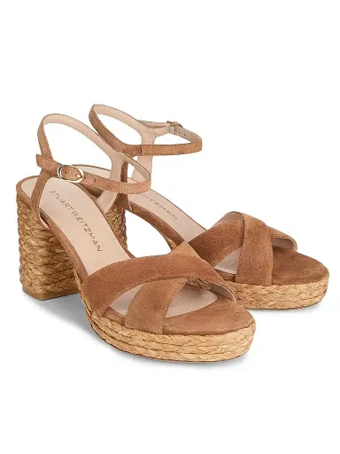 Stuart Weitzman Women's Dayna 80MM Platform Espadrille Sandals - Doe Natural | Thumbnail 2 Stuart Weitzman Women's Dayna 80MM Platform Espadrille Sandals - Doe Natural | Thumbnail 2