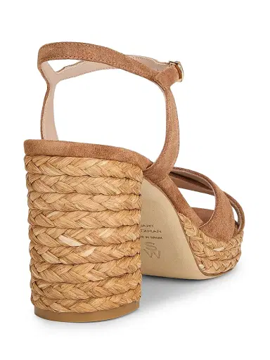 Stuart Weitzman Women's Dayna 80MM Platform Espadrille Sandals - Doe Natural | Thumbnail 3 Stuart Weitzman Women's Dayna 80MM Platform Espadrille Sandals - Doe Natural | Thumbnail 3