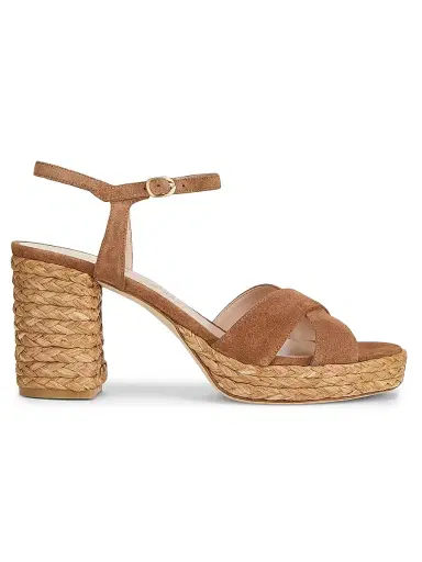 Stuart Weitzman Women's Dayna 80MM Platform Espadrille Sandals - Doe Natural | Thumbnail 1 Stuart Weitzman Women's Dayna 80MM Platform Espadrille Sandals - Doe Natural | Thumbnail 1