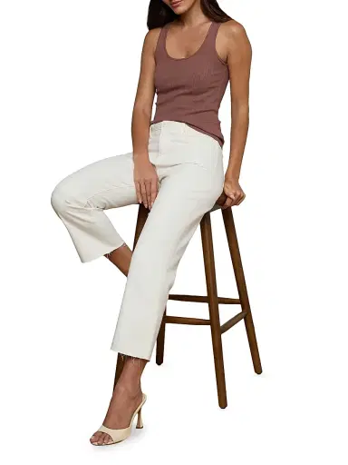 L'AGENCE Women's Adira Rib-Knit Tank - Cardamom | Thumbnail 5 L'AGENCE Women's Adira Rib-Knit Tank - Cardamom | Thumbnail 5