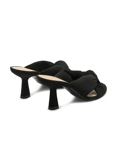 Stuart Weitzman Women's Soplaya 75MM Suede Slip-On Sandals - Black | Thumbnail 3 Stuart Weitzman Women's Soplaya 75MM Suede Slip-On Sandals - Black | Thumbnail 3