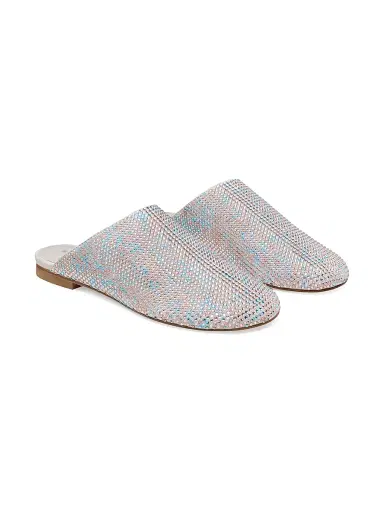 Stuart Weitzman Women's Talia Shine Mules - Perla | Thumbnail 3 Stuart Weitzman Women's Talia Shine Mules - Perla | Thumbnail 3