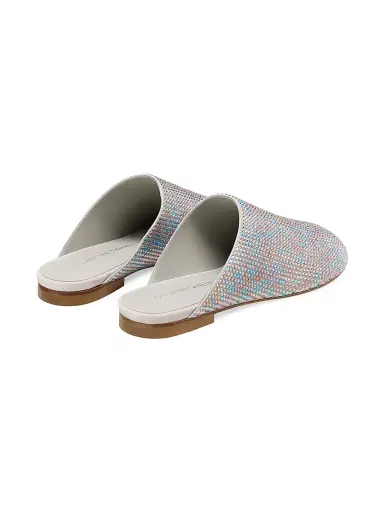 Stuart Weitzman Women's Talia Shine Mules - Perla | Thumbnail 4 Stuart Weitzman Women's Talia Shine Mules - Perla | Thumbnail 4