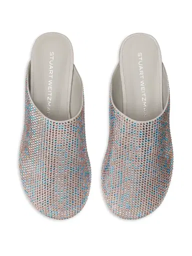 Stuart Weitzman Women's Talia Shine Mules - Perla | Thumbnail 5 Stuart Weitzman Women's Talia Shine Mules - Perla | Thumbnail 5