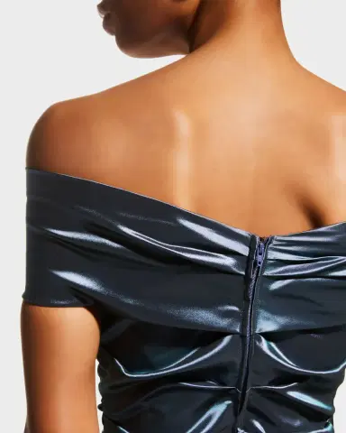 Rickie Freeman for Teri Jon Off-Shoulder Ruched Taffeta Gown | Thumbnail 7 Rickie Freeman for Teri Jon Off-Shoulder Ruched Taffeta Gown | Thumbnail 7