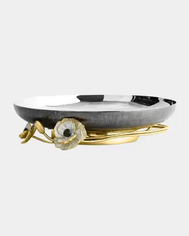 Michael Aram Anemone Medium Footed Platter | Thumbnail 2 Michael Aram Anemone Medium Footed Platter | Thumbnail 2
