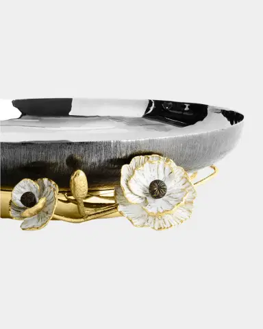 Michael Aram Anemone Medium Footed Platter | Thumbnail 4 Michael Aram Anemone Medium Footed Platter | Thumbnail 4