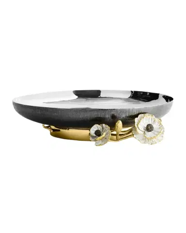 Michael Aram Anemone Medium Footed Platter | Thumbnail 1 Michael Aram Anemone Medium Footed Platter | Thumbnail 1