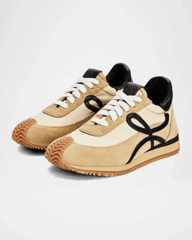 Loewe Men's Flow Runner 2.0 Nylon and Suede Sneakers | Thumbnail 5 Loewe Men's Flow Runner 2.0 Nylon and Suede Sneakers | Thumbnail 5