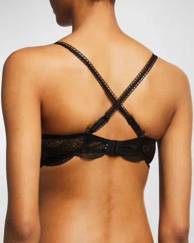 Simone Pérèle Karma Demi-Cup Convertible Lace Bra | Thumbnail 4 Simone Pérèle Karma Demi-Cup Convertible Lace Bra | Thumbnail 4