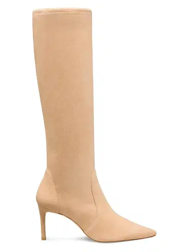 Stuart Weitzman Women's Stuart Power 75 75MM Suede Boots - Adobe | Thumbnail 1 Stuart Weitzman Women's Stuart Power 75 75MM Suede Boots - Adobe | Thumbnail 1