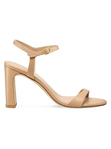 Stuart Weitzman Women's Babette 85MM Leather Sandals - Adobe | Thumbnail 1 Stuart Weitzman Women's Babette 85MM Leather Sandals - Adobe | Thumbnail 1