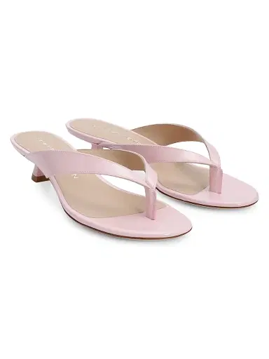 Stuart Weitzman Women's Rio Sleek 35MM Kitten-Heel Sandals - Soft Rose - Size 9.5 | Thumbnail 2 Stuart Weitzman Women's Rio Sleek 35MM Kitten-Heel Sandals - Soft Rose - Size 9.5 | Thumbnail 2