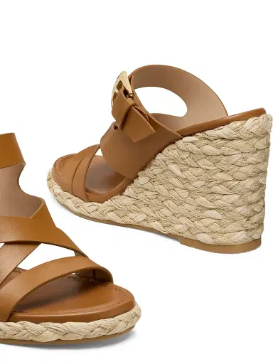 Stuart Weitzman Women's Sai 5MM Leather Espadrille Wedge Sandals - Boho Tan | Thumbnail 5 Stuart Weitzman Women's Sai 5MM Leather Espadrille Wedge Sandals - Boho Tan | Thumbnail 5