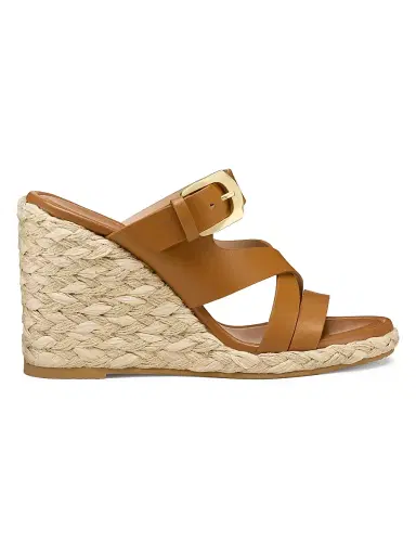 Stuart Weitzman Women's Sai 5MM Leather Espadrille Wedge Sandals - Boho Tan | Thumbnail 1 Stuart Weitzman Women's Sai 5MM Leather Espadrille Wedge Sandals - Boho Tan | Thumbnail 1